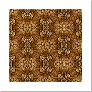 Brown Snakeskin Texture Artistic Pattern Number 8 Posters and Art